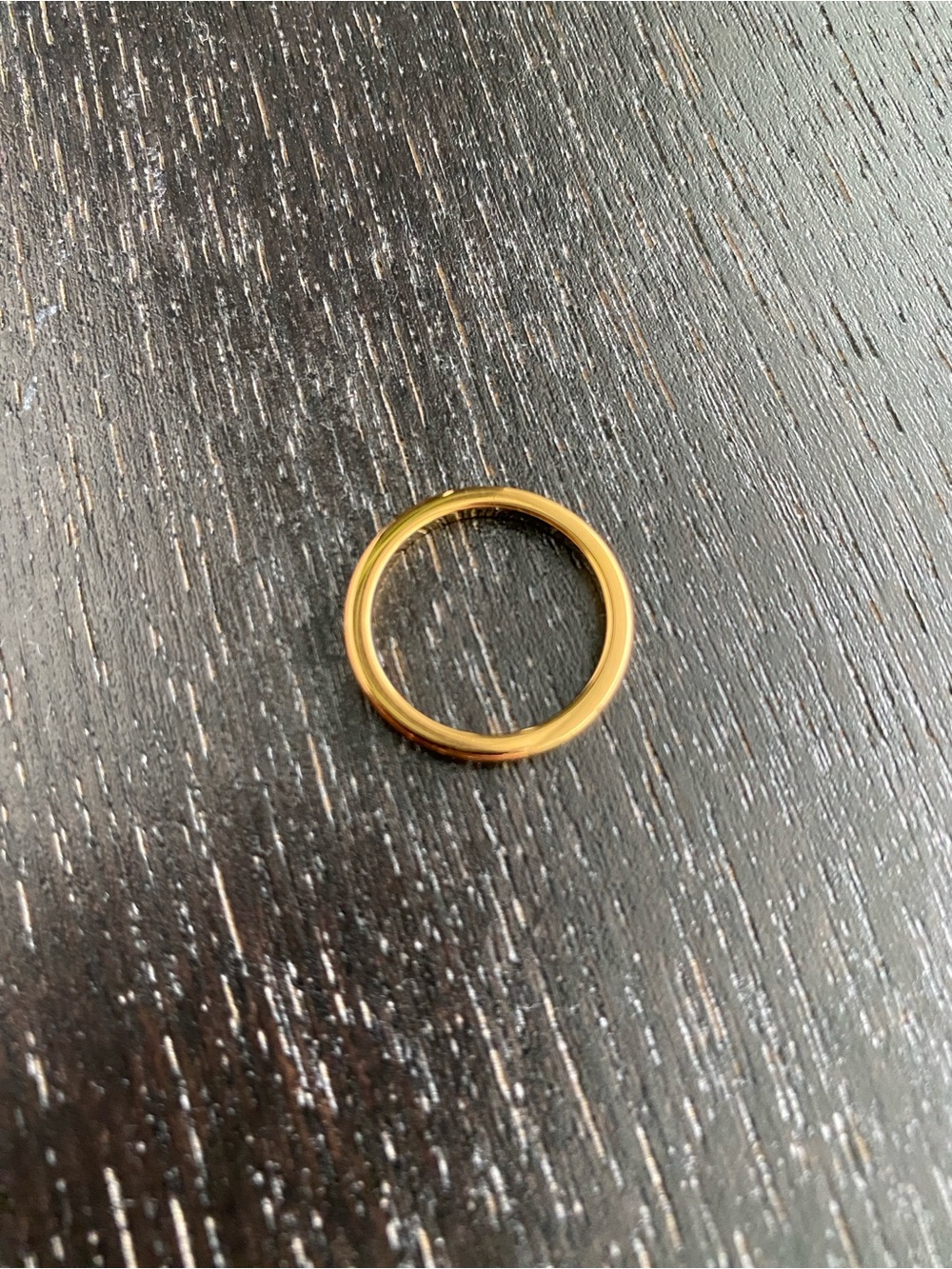 Gold Plated Tungsten Ring - 2mm - Picture 3 of 5